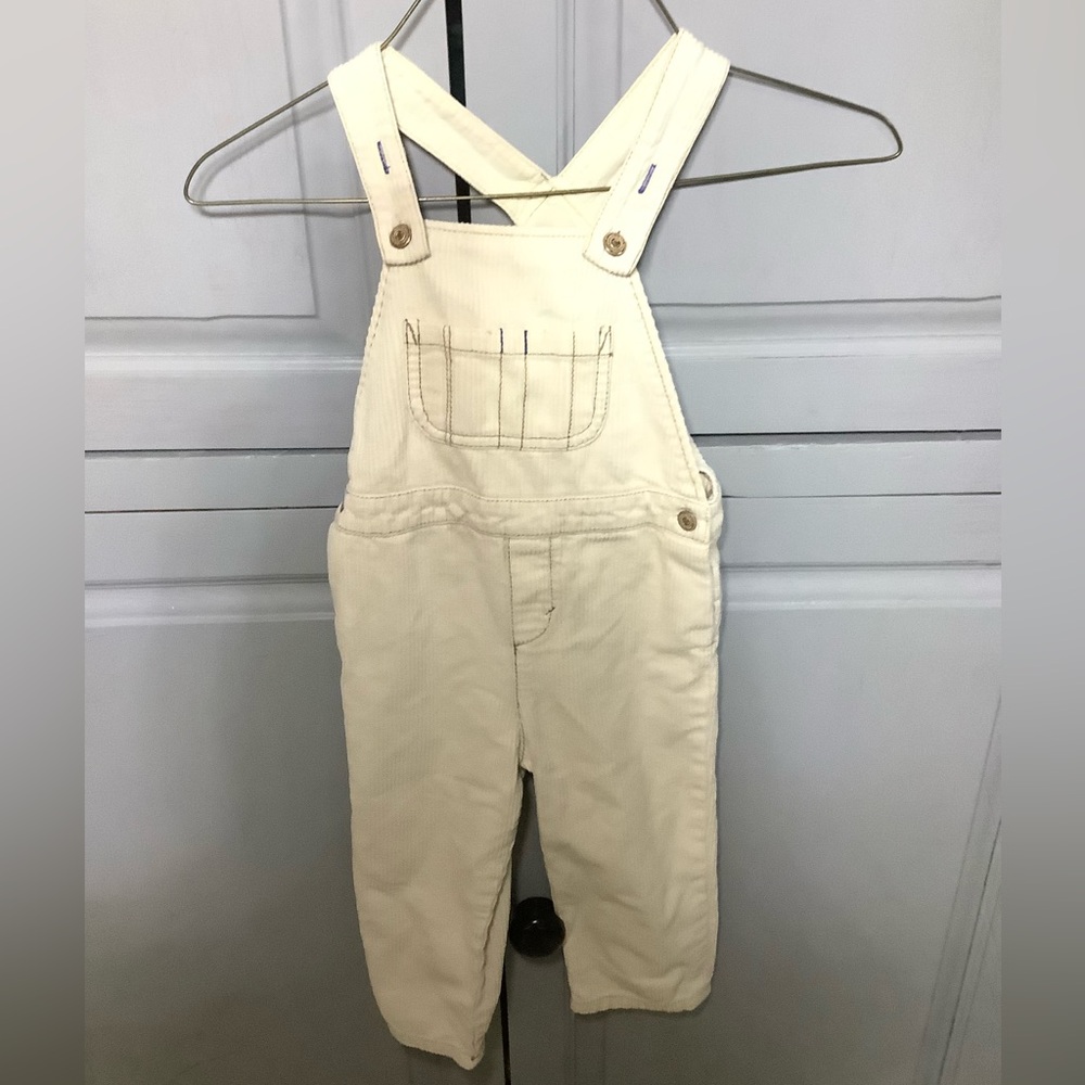 Zara Baby Boy Corduroy Pocket Overalls Pants 3-4y